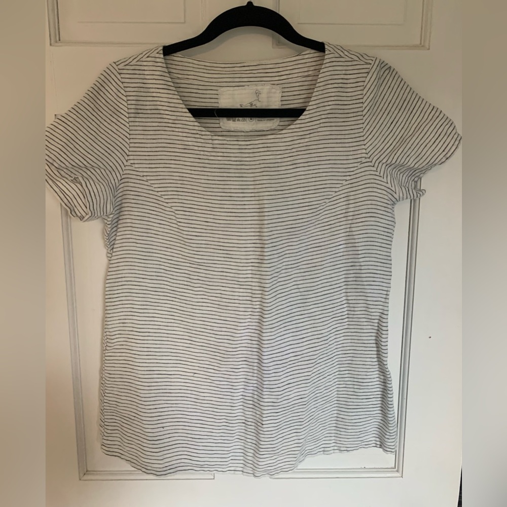 Not perfect linen top shirt M new